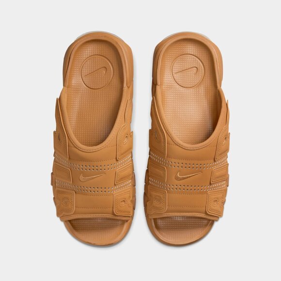 Nike Air More Uptempo Slide Brown Flax FZ3116 200 Mens Size 10 NEW - Picture 12 of 14